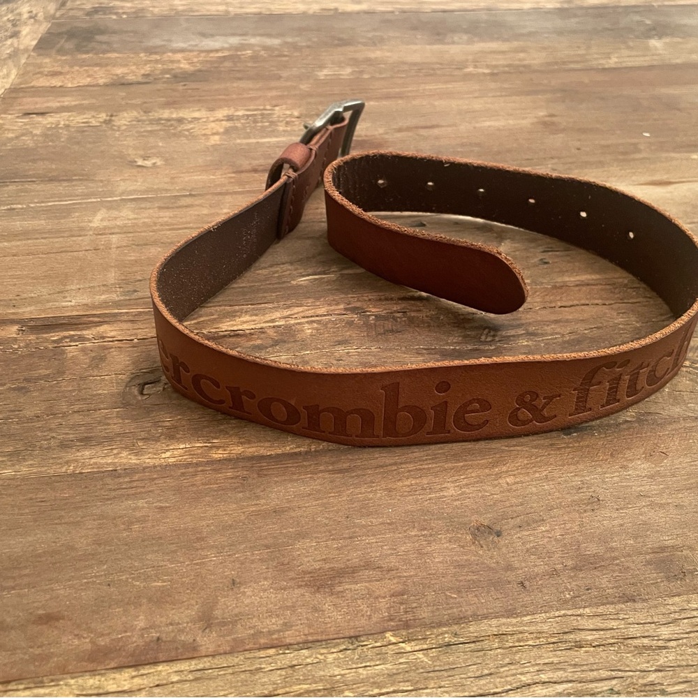 Abercrombie Kids Tan Leather Belt Bag